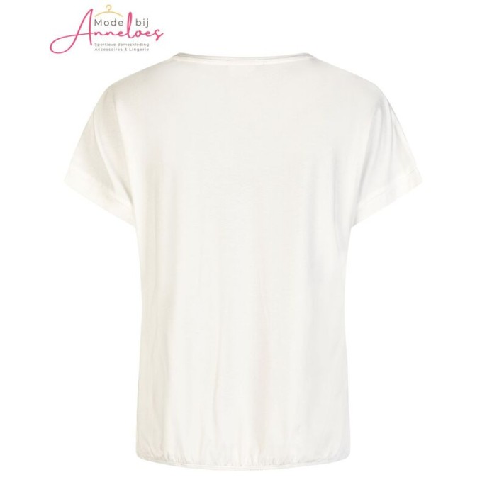 Barbara Lebek shirt 6210 vhals relief ecru Barbara Lebek shirt 6210 vhals relief ecru